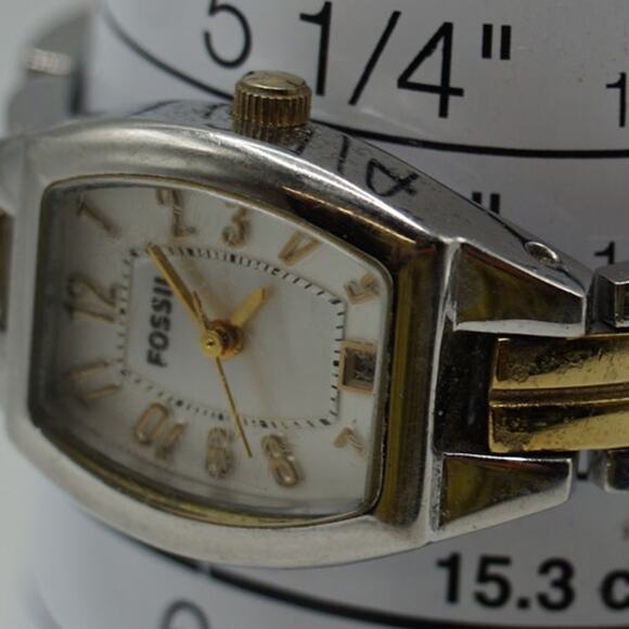 Fossil Women's Two Tone Stainless Steel Analog Dial Quartz Watch - Picture 5 of 6